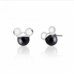 Chamilia Orecchini Mickey mouse con perla nera